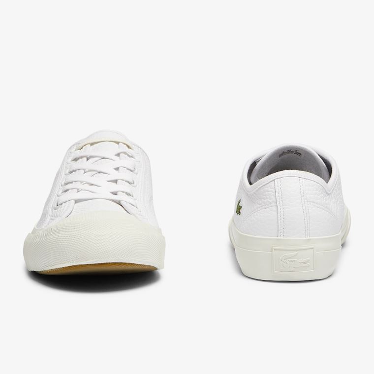 Lacoste Topskill Læder Sneakers Hvide Grå | RNvlY1Gx