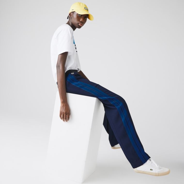 Lacoste Twill Flared Pants Mørkeblå Blå Blå | Uofjd4H4