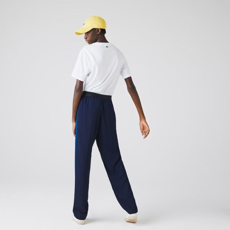 Lacoste Twill Flared Pants Mørkeblå Blå Blå | Uofjd4H4