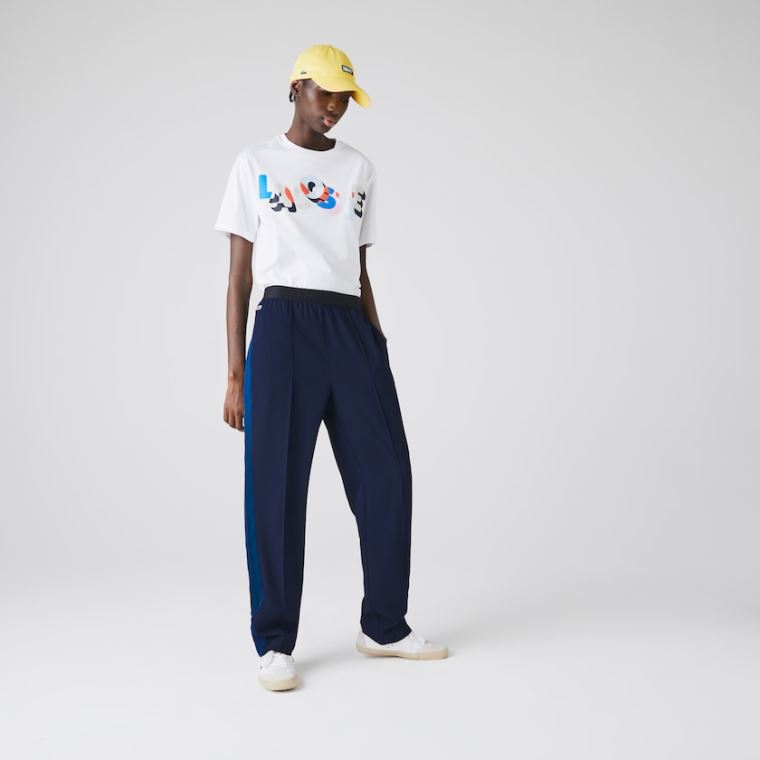 Lacoste Twill Flared Pants Mørkeblå Blå Blå | Uofjd4H4