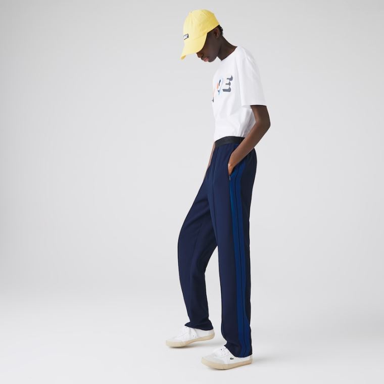 Lacoste Twill Flared Pants Mørkeblå Blå Blå | Uofjd4H4