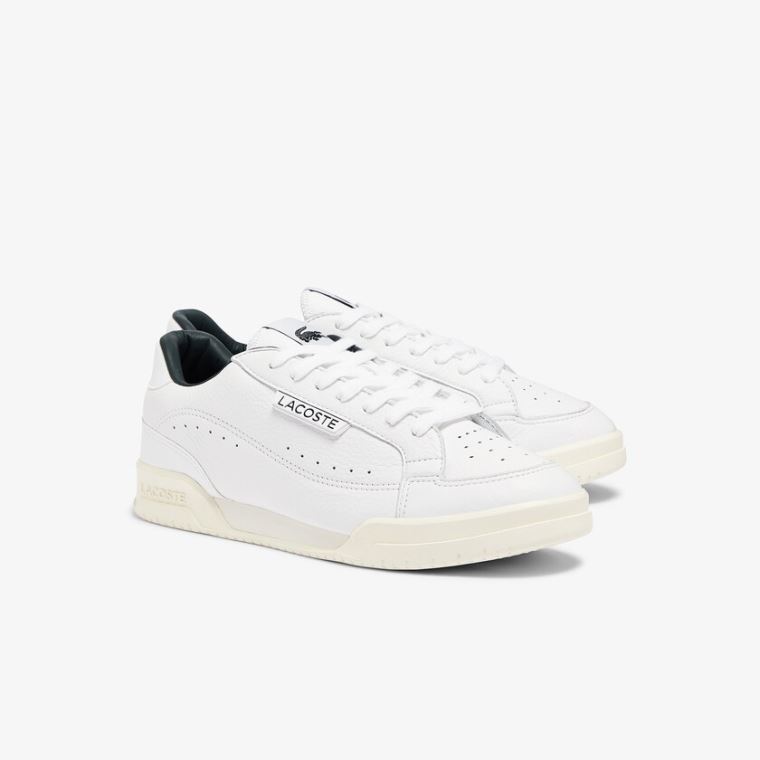 Lacoste Twin Serve Luxe Læder Sneakers Hvide | vIM21GRl