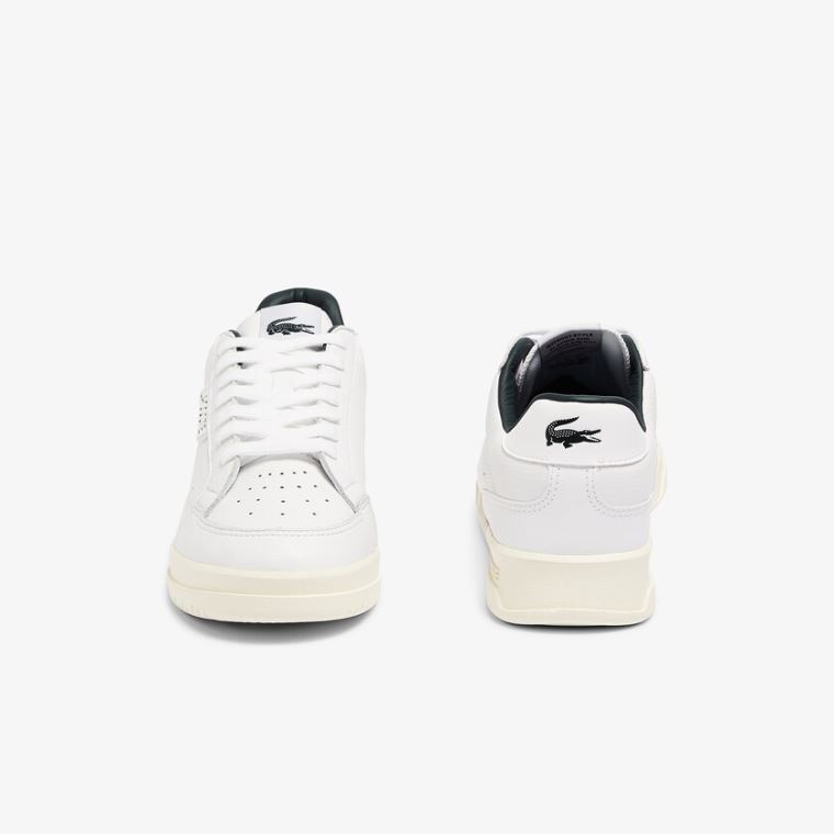 Lacoste Twin Serve Luxe Læder Sneakers Hvide | vIM21GRl