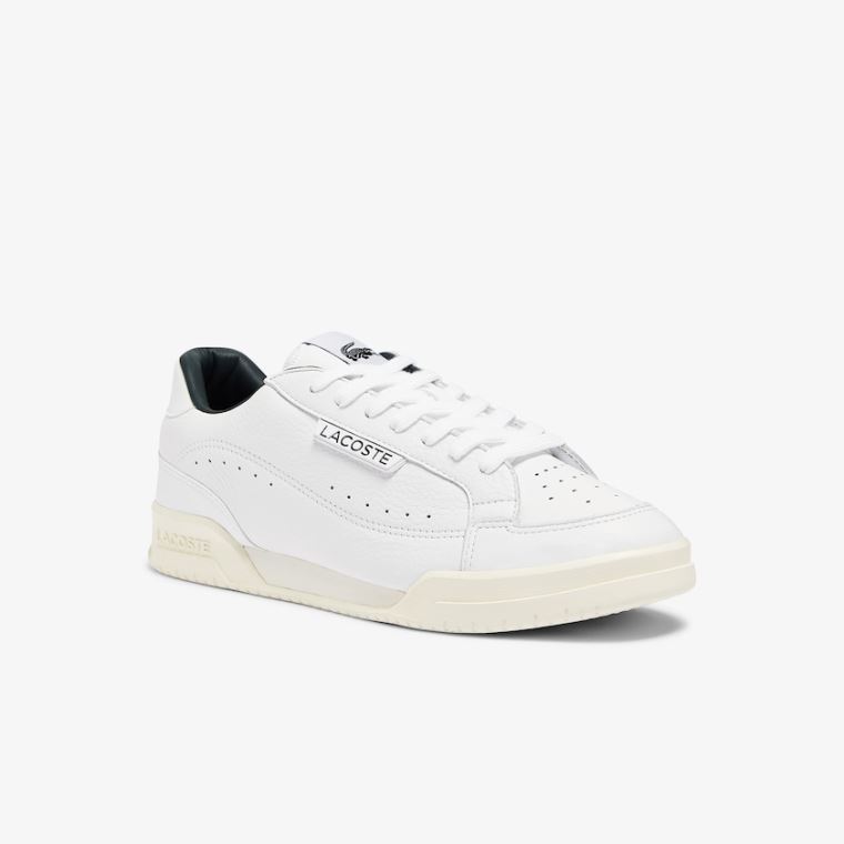 Lacoste Twin Serve Luxe Læder Sneakers Hvide | vIM21GRl