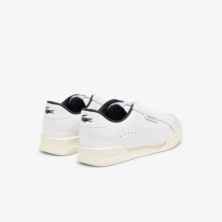 Lacoste Twin Serve Luxe Læder and Syntetisk Sneakers Hvide | IFI4PBz0