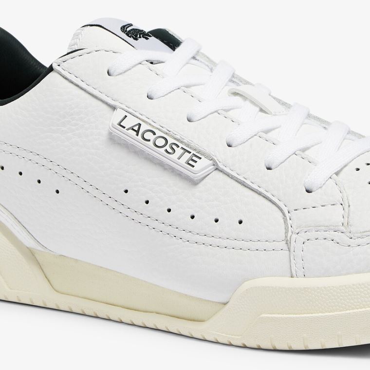 Lacoste Twin Serve Luxe Læder and Syntetisk Sneakers Hvide | IFI4PBz0