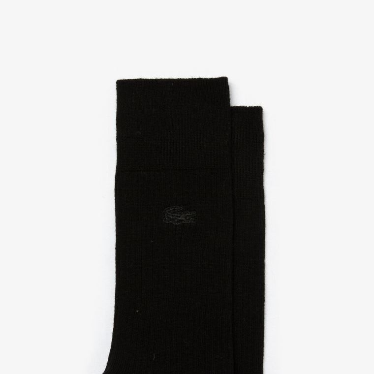 Lacoste Two-Pack Bomulds And Wool Socks Blå Sort | oxlvC2O3