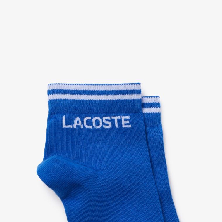 Lacoste Two-Pack Of SPORT Bomulds Socks Blå Hvide | lNytRXUr