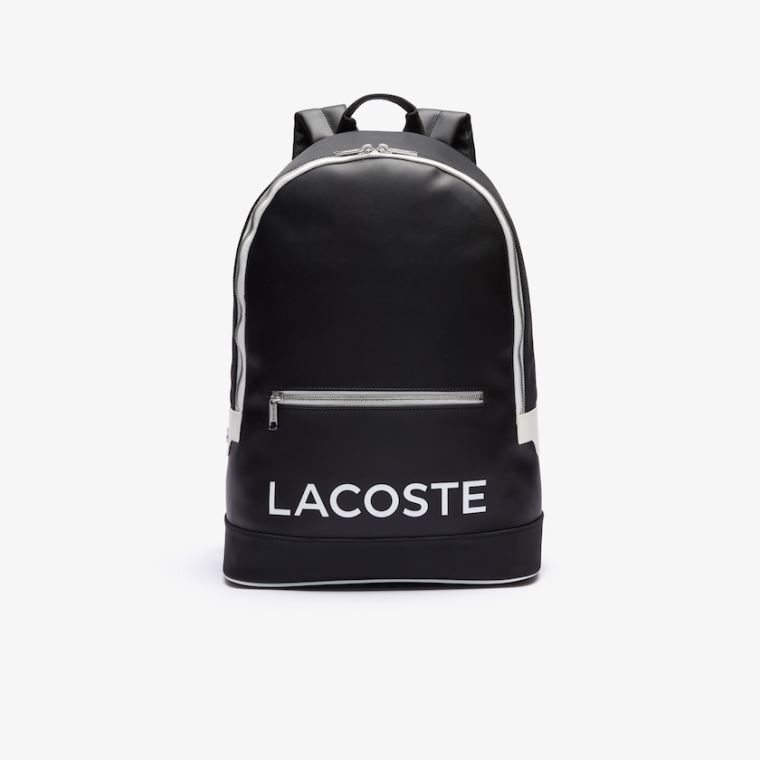 Lacoste Ultimum Coated Canvas Backpack Sort | IqbWZWuf