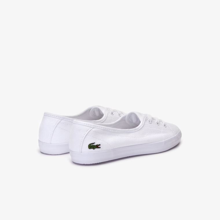 Lacoste Ziane Chunky Canvas Sneakers Hvide | 5PefwDfO