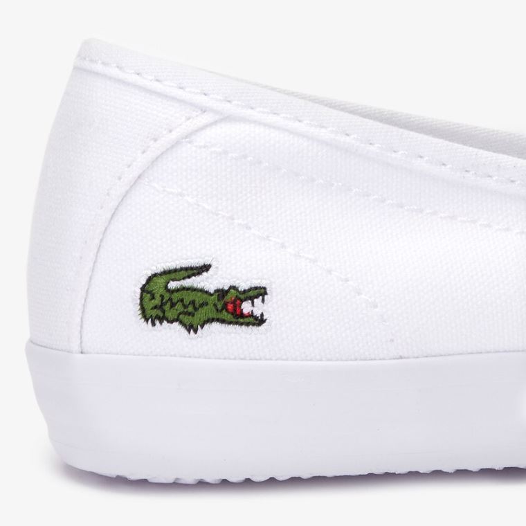 Lacoste Ziane Chunky Canvas Sneakers Hvide | 5PefwDfO