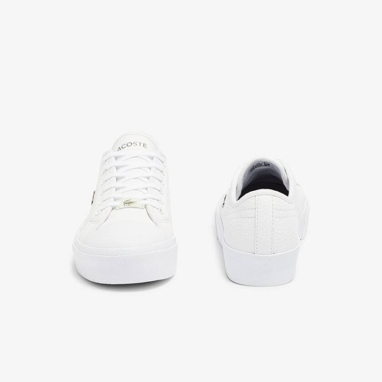 Lacoste Ziane Plus Grand Læder Sneakers Hvide Hvide | 8lz2jmHu