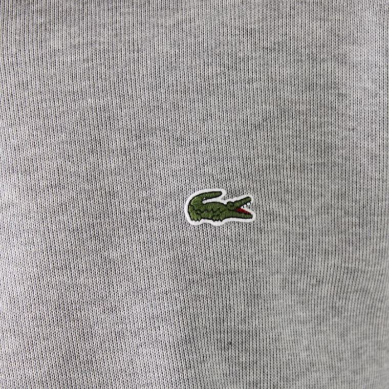 Lacoste Zippered Stand-Up Collar Bomulds Sweatshirt Grå | UWcS09M9