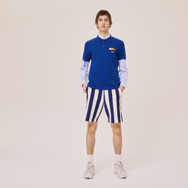 Lacoste x FriendsWithYou Design Classic Fit Polo Shirt Blå | SZN63N1g