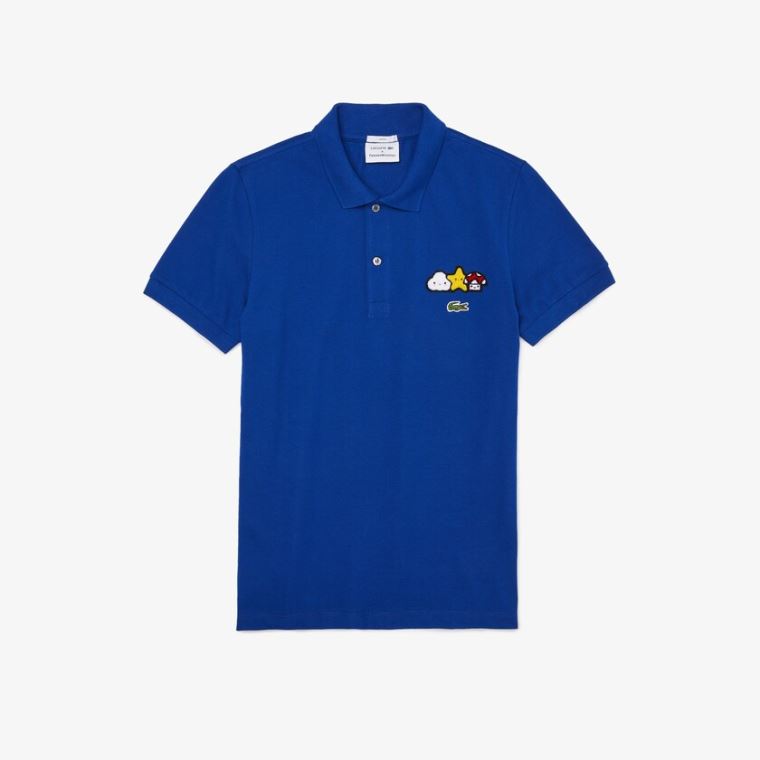 Lacoste x FriendsWithYou Design Classic Fit Polo Shirt Blå | SZN63N1g