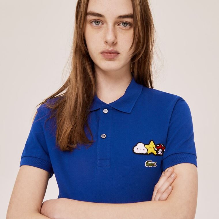 Lacoste x FriendsWithYou Design Classic Fit Polo Shirt Blå | SZN63N1g