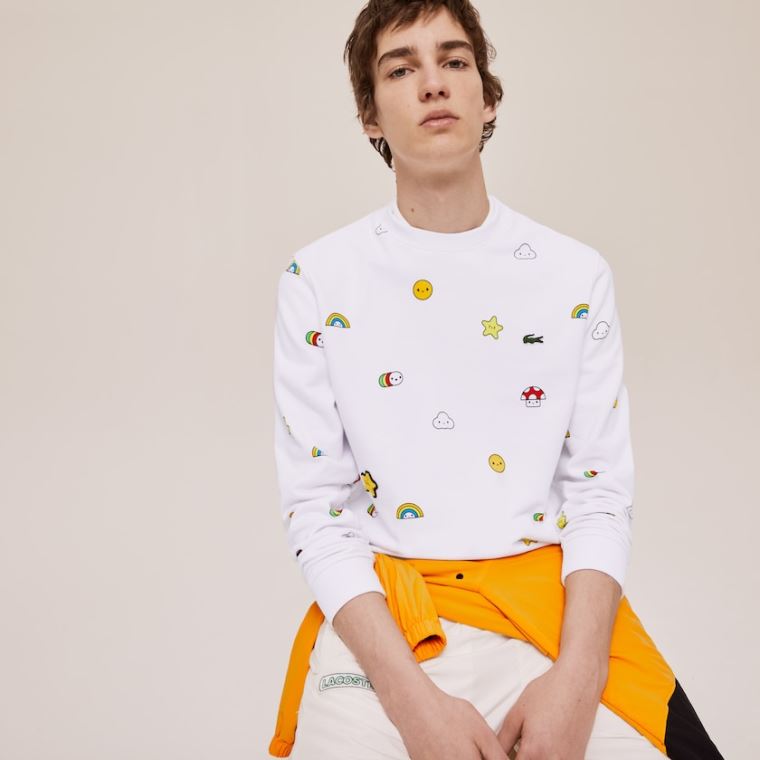 Lacoste x FriendsWithYou Design Sweatshirt Hvide | CsLq0Opt