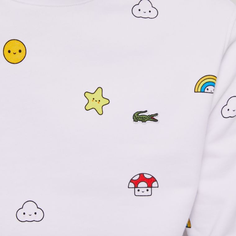 Lacoste x FriendsWithYou Design Sweatshirt Hvide | CsLq0Opt