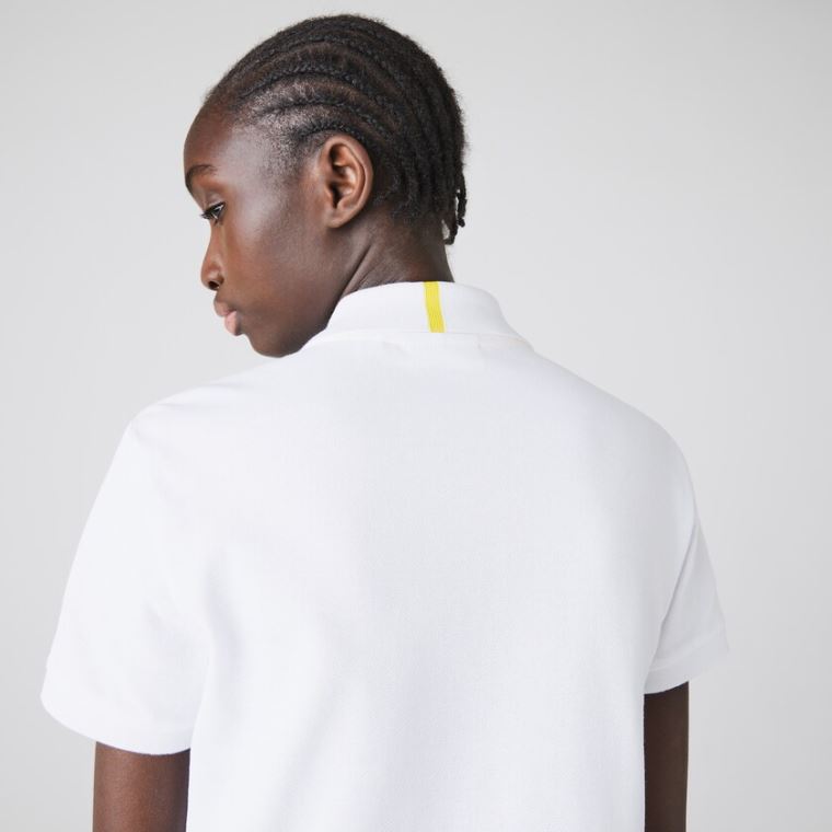 Lacoste x National Geographic Bomulds Piqué Polo Shirt Hvide | j1jrRG13