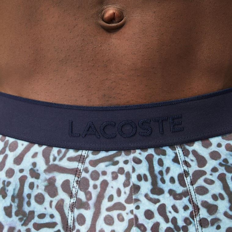 Lacoste x National Geographic Polyester Trunk Hvide | 0ATzLfJz